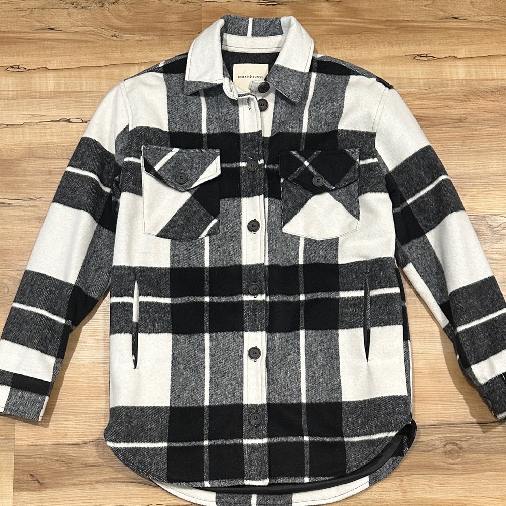 Like New Thread & Supply Plaid Shirt Jacket
